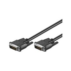 Goobay DVI Cable DVI-D 1.8M DVIxDVI (Dual-Link) - High-Quality, Reliable Performance for Your Devices